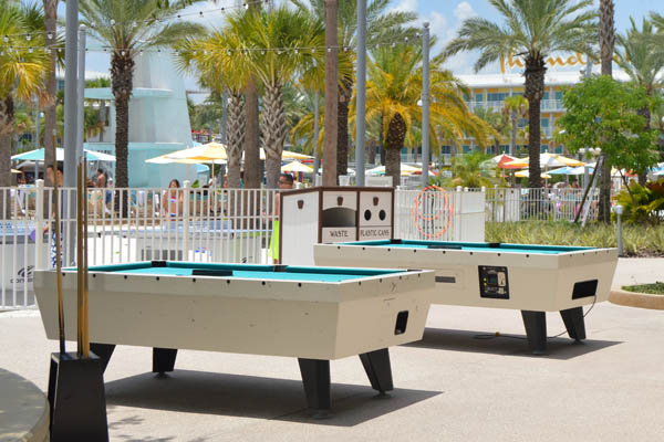Pool Tables by the pool at the Cabana Bay Resort Universal Orlando 600