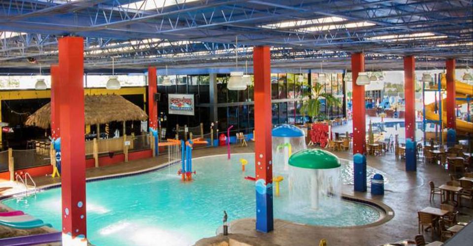 Indoor water park overview at the Coco Key Water Park Orlando 960