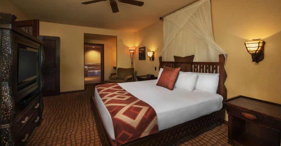 Master with King Bed in the 2 Bedroom Suite Jambo House Disney Animal Kingdom Lodge 960