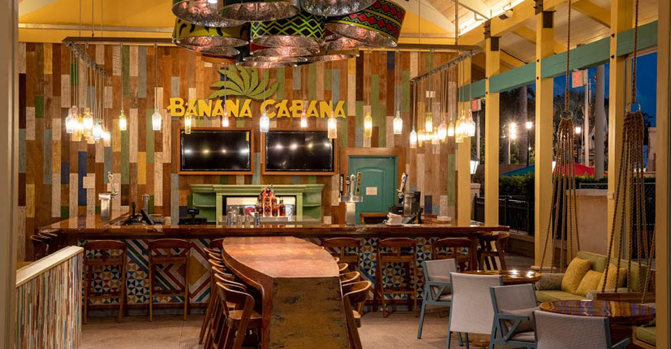 Banana Cabana from inside at the Disney Caribbean Beach Resort in Orlando 960