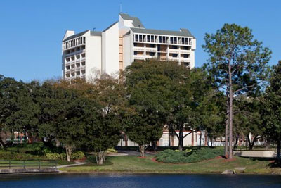 View of the Side and Back of the Holiday Inn Orlando at Lake Buena Vista