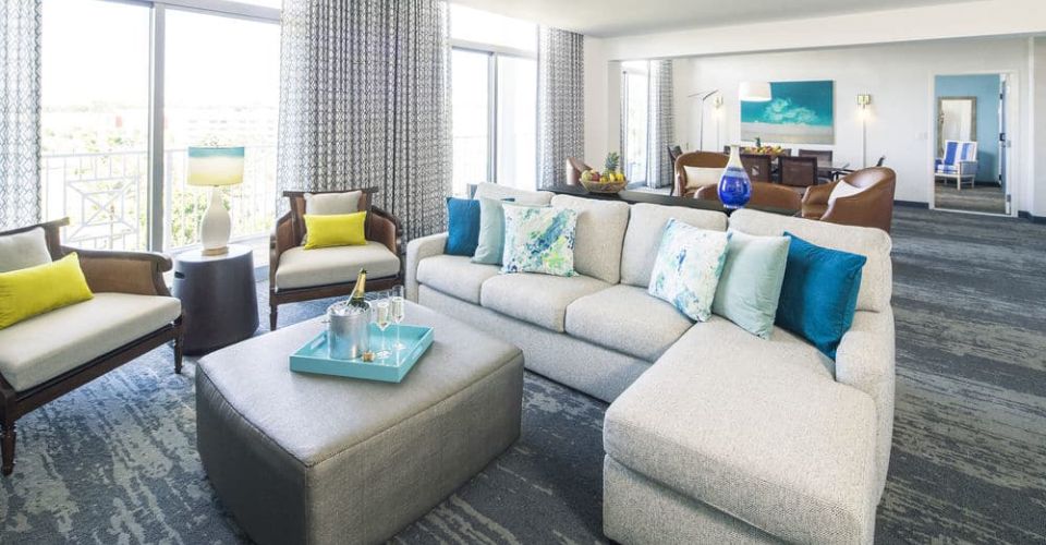 Loews Sapphire Falls Resort at Universal Orlando Hospitality Suite Living Space