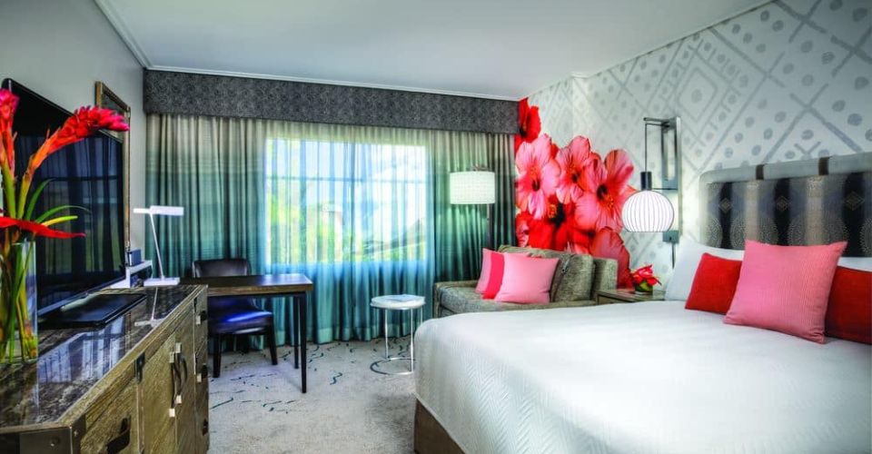 Standard king room at Universal Orlando Royal Pacific Resort