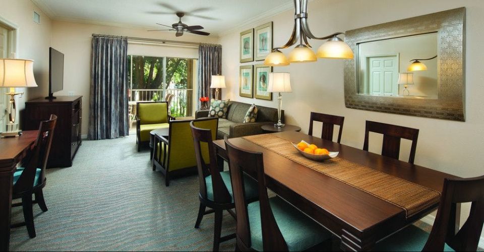 Two Bedroom Living & Dining Room Sheraton Vistana Resort