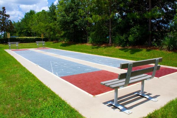 Shuffleboard court at the Summer Bay Resort in Orlando