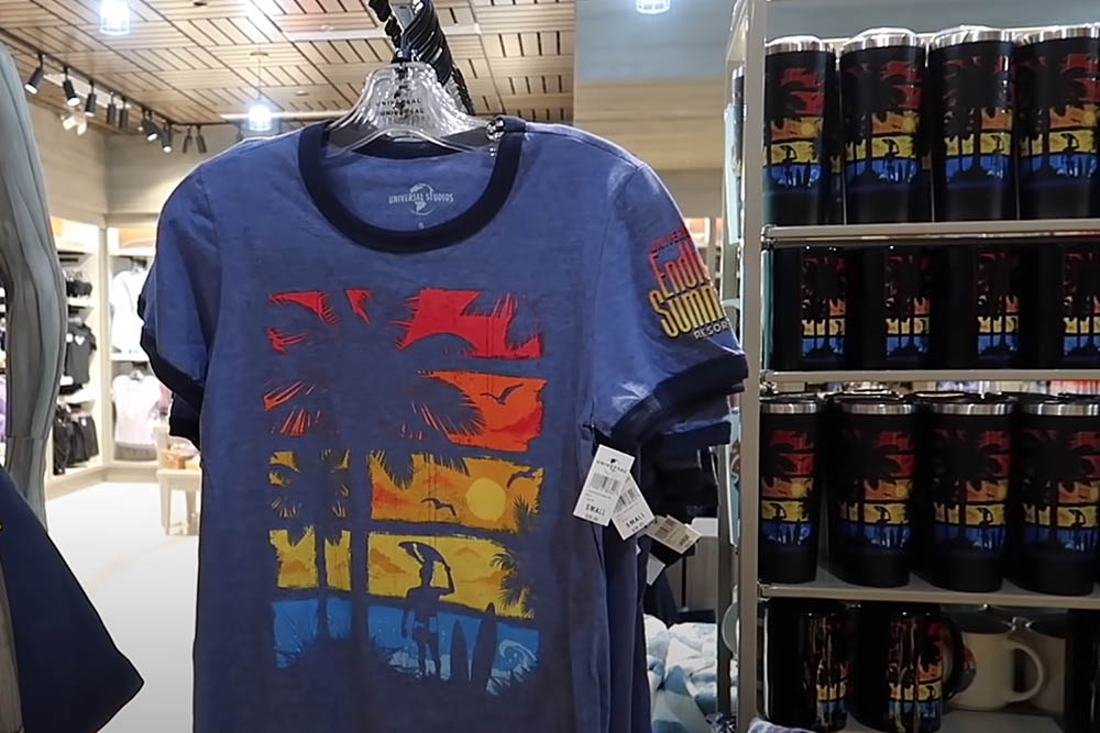 Merchandise in the Universal Store at the Universal Endless Summer Resort Dockside Inn and Suites 1000