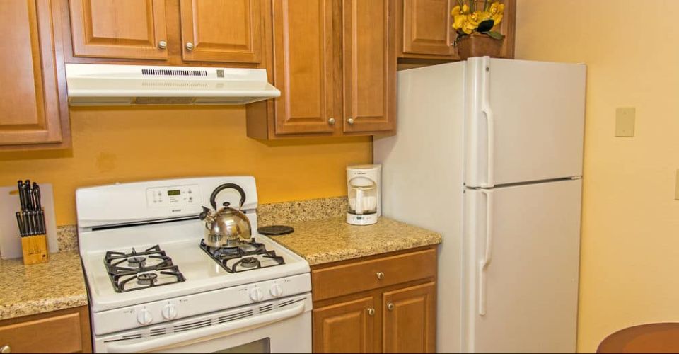 Small full size kitchen one bedroom unit Westgate Leisure Resort