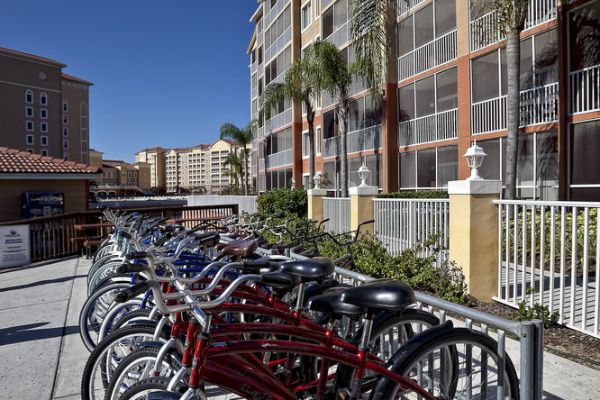 Row of Bicycles at the Westgate Town Center Resort 600