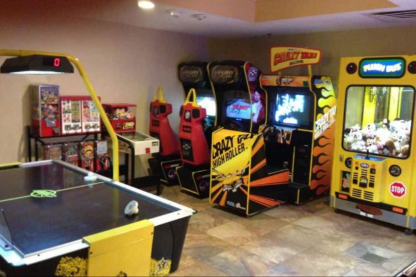 Arcade with games at Wyndham Garden Disney Springs