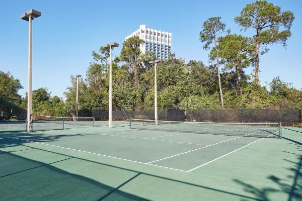 Two Lighted Tennis Courts Wyndham Garden Lake Buena Vista