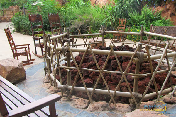 Firepit located at Jambo House at the Disney Animal Kingdom Lodge 600