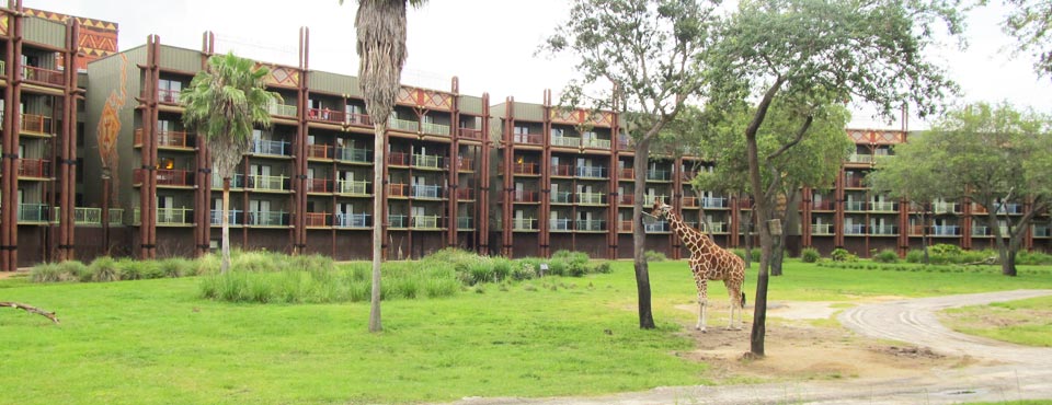 View of the Savanna and rooms with Balcony at the Animal Kingdom Kidani Village Resort 960