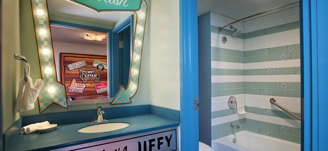 Disney World Art of Animation Cars Suite Bathroom