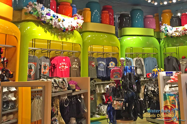 Merchandise at the Disney Store located at the Art of Animation Resort
