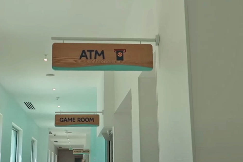 ATM sign at the Universal Endless Summer Resort Surfside Inn and Suites 1000