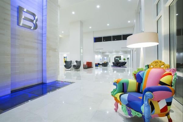 Colorful Chair in Chic Lobby B Resort Disney Springs Orlando 600