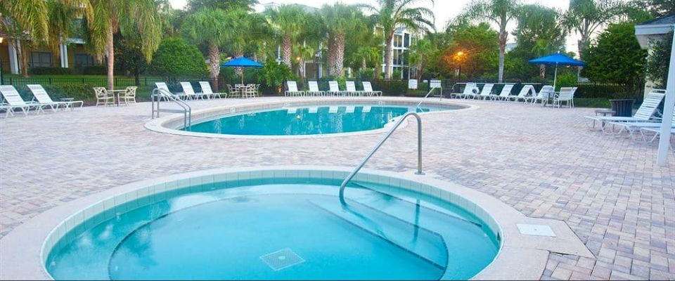 View of a nice Outdoor Hot Tub at the Bahama Bay Resort in Orlando