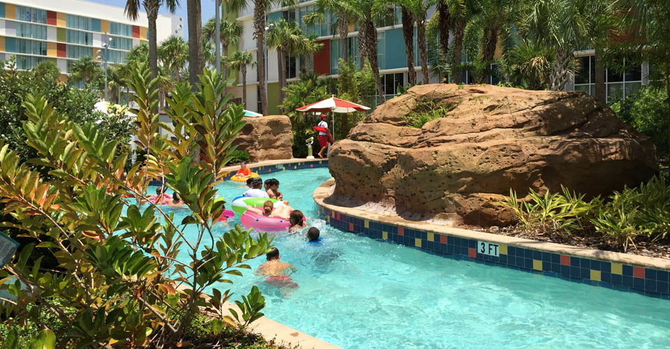 Lazy River at the Cabana Bay Beach Resort in Universal Orlando wide