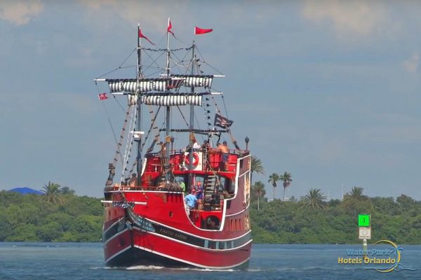 Captain Memo's Pirate Ship off the coast of Clearwater Beach 1000