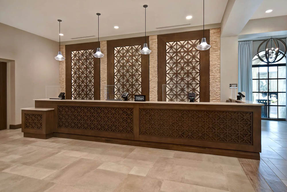 Check-in Counter at the Flamingo Crossing Homewood Suites Orlando