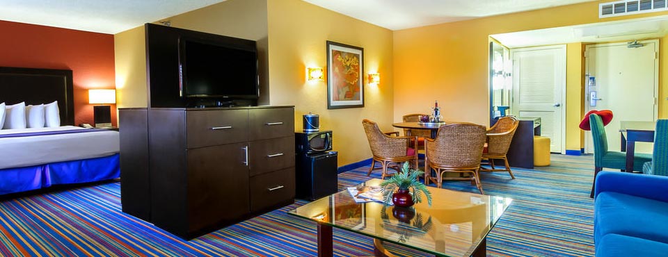 View of a Junior Suite at the Coco Key Hotel and Water Park in Orlando Fl