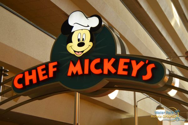 Chef Mickey Sign entering at Contemporary Resort 1000