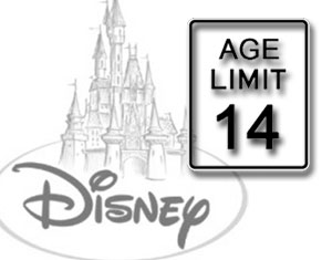 Disney Parks Age Limit Sign