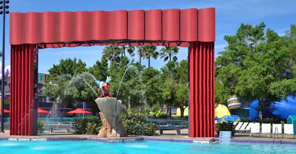 Mickey on Stage at the Fantasia Pool All-Star Movies Resort 960