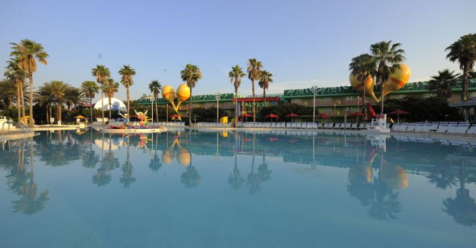 View of the Calypso Pool from the front at the All Star Music Resort 960