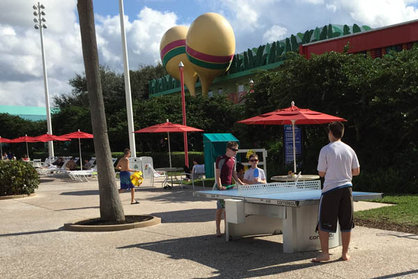 Ping Pong Tables at the Disney All Star Music Resort 600