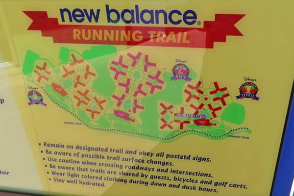 Jogging Trail sign for the Disney All-Star Sports Resort