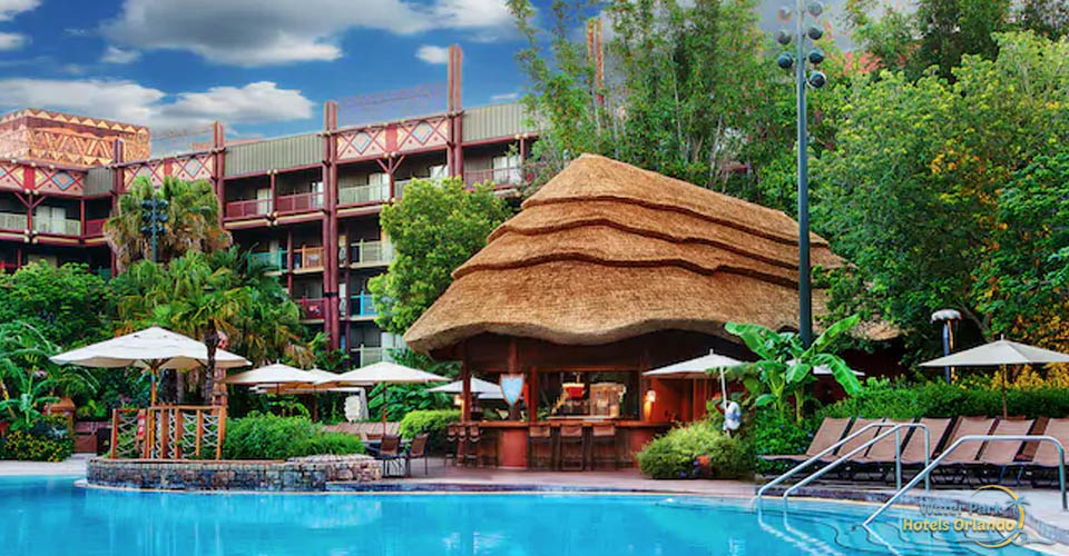 Uzima Pool Bar at the Jambo House pool Disney Animal Kingdom Lodge 600