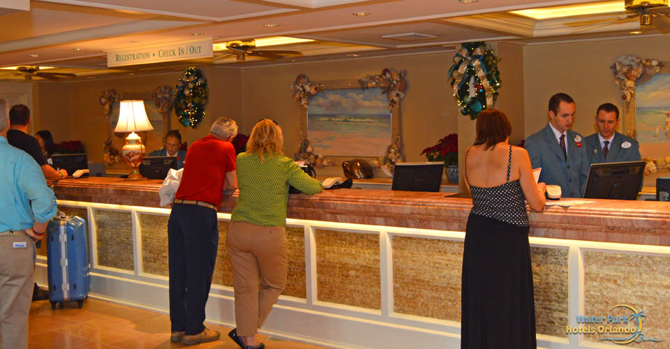 Check-in counter at the Disney Beach Club Resort 960