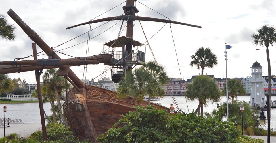 Water Slide start Pirate Ship Disney Yacht Clut 960