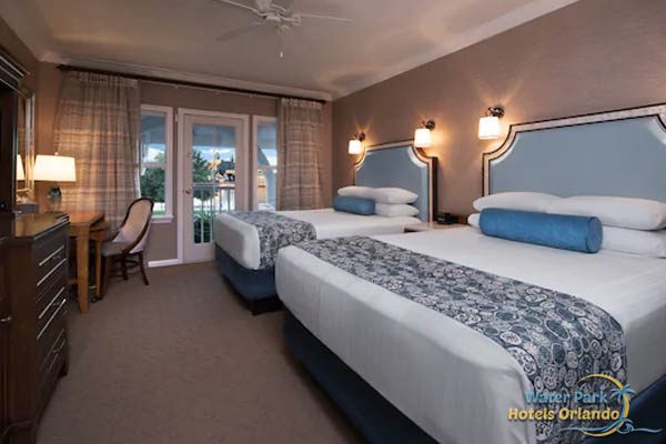 Two Queen Beds in the Standard Room at the Disney Beach Club Resort 600