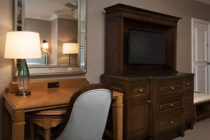 Entertainment and Desk in the Standard Room Disney Beach Club Resort 600