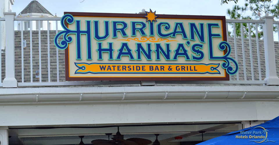 Hurricane Hanna sign at the Stormalong Bay Water Park Disney Beach & Yacht Club Resort 960
