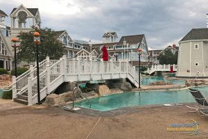 Bridges connecting the sections at Stormalong Bay at the Disney Beach & Yacht Club 1000