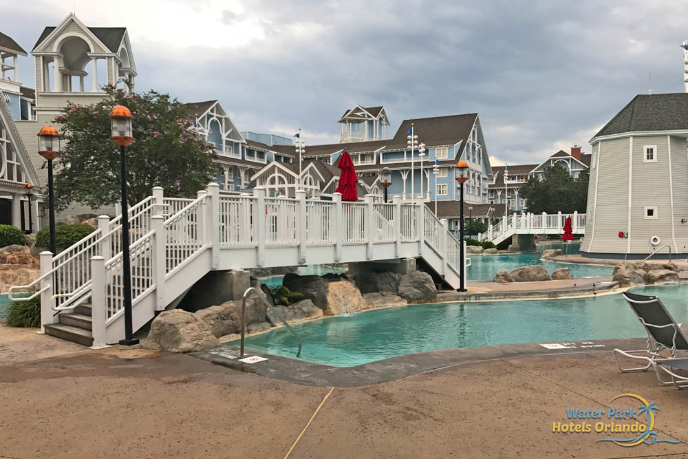 yacht club disney pool slide