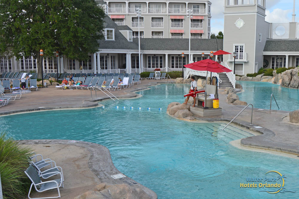 Lifeguardcontantly on duty at Stormalong Bay at the Disney Beach & Yacht Club 1000