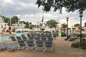 Plenty of lounge chairs at Stormalong Bay at the Disney Beach & Yacht Club 1000