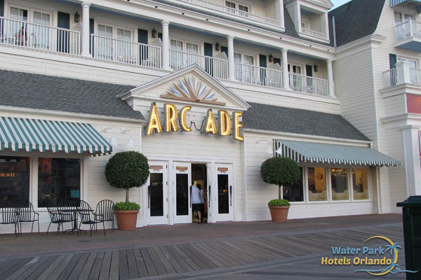 Entrance to the Arcade at the Disney Boardwalk Inn 600