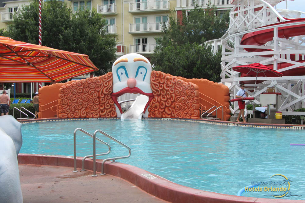 Disney's Boardwalk Inn Pool, 3 Pools, 200 Foot Water Slide