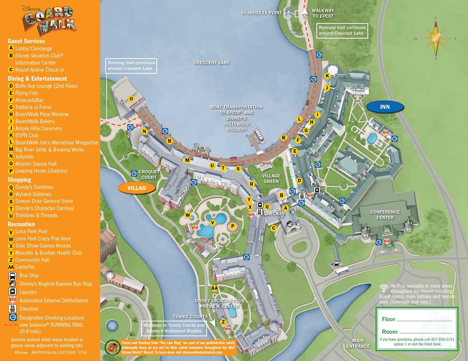 Disney World Beach Club Resort Map