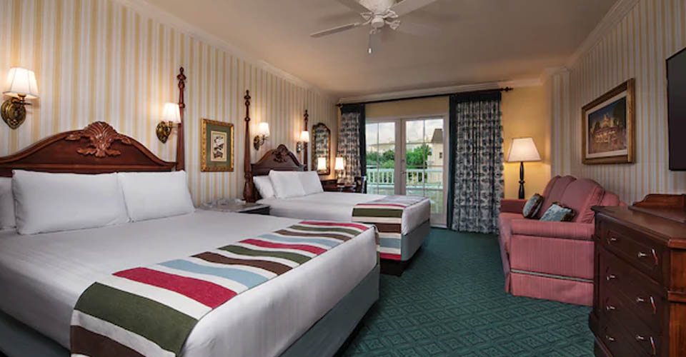 Double Queen Standard Room at the Disney Boardwalk Inn 960