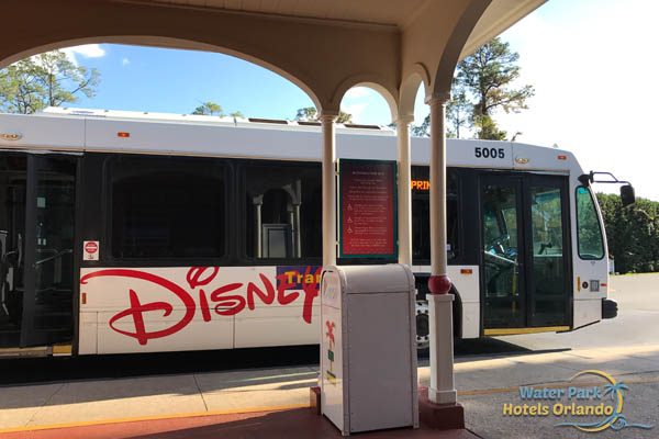Shuttle Bus Stop at the Disney Caribbean Beach Resort in Orlando 600