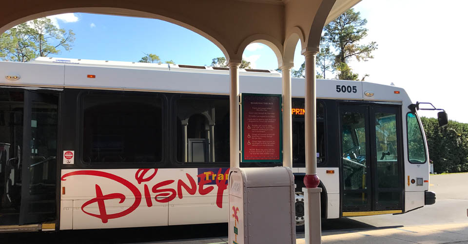 Shuttle Bus Stop at the Disney Caribbean Beach Resort in Orlando 960