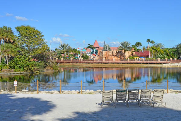 Looking at Old Port Royale from the Beach at Disney Caribbean Beach Resort 960