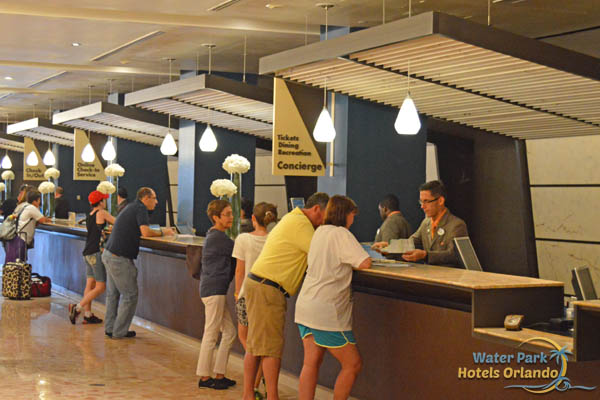 Check-in and Concierge Desk at the Disney Contemporary Resort