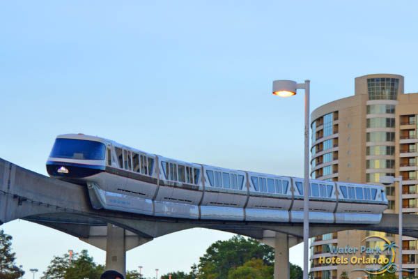 Monorail heading to the Magic Kingdom from Contemporary Resort in Disney World 600